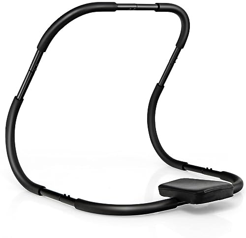 SPOTRAVEL AB Fitness Trainer, Abdominal & Core Strength Exercise Equipment with Padded Headrest, Ab Workout Cruncher for Home Gym (Black)