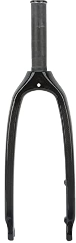 Otufan 20-Zoll-Fahrrad-Vorderradgabel, 3K-leichte Kohlefaser, Verbesserte Lenksteuerung, C-Bremse, Schnellspanner-Oberrohr-Fahrradgabel Für 28,6 Mm Gerades Rohr, Faltrad, MTB, Außenfahrten