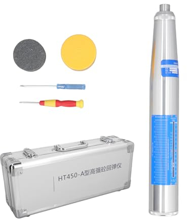 Edelstahl-Beton-Rückprallhammer-Tester, Tragbares Resiliometer-Testmessgerät, Werkzeug 20-110 MPa
