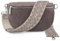 ARTVALL - Umhängetasche Wildleder Tasche Handtasche Velours Bauchtasche Klein mit Schultergurt Design Taschenband abnehmbar verstellbares Riemen Crossbody Bag Echt Ledertasche Damen mit Reißverschluss