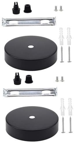 Angoily 2sätze Deckenbaldachin Licht Kit Runde Montageplatte Für Deckenleuchten Lampe Zubehör φ