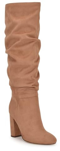 Nine West Magnett - Botas altas hasta la rodilla para mujer, Cognac 101, 37.5 EU