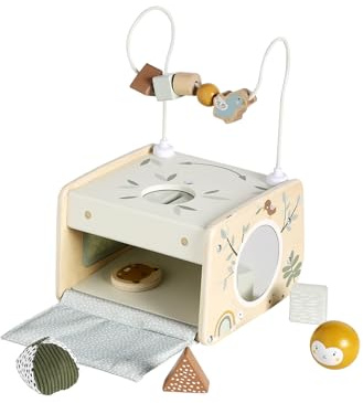 VERTBAUDET Spielzeug für Babys, Aktivitätsbox aus FSC-Holz, Grün, TU