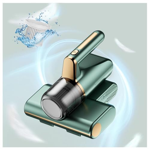 BesBet Aspirador De áCaros del Polvo, Elimina El 99,9% De AléRgenos Y áCaros del Polvo Aspirador Sofa VibracióN De Alta Frecuencia, IluminacióN Ultravioleta Acaros Eliminar,Green