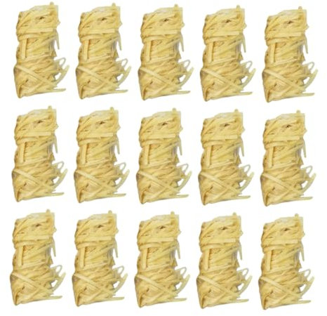 CIYODO 32stücke Holzkohle Feueranzünder Natur Für Camping Outdoor Grillfeuerstarter Kochenanzünder