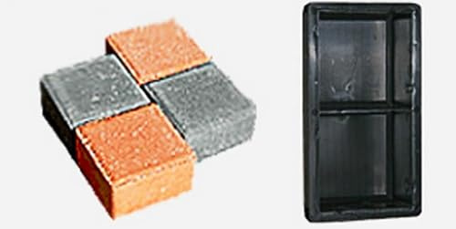Schalungsformen Gießformen - 15 Stück Rechteckpflaster 10 x10 x 6cm