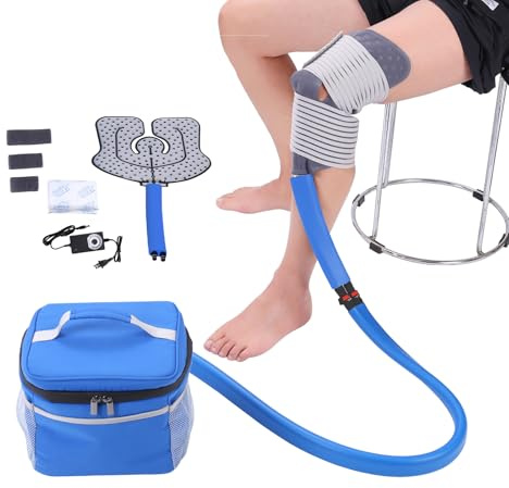 Cryo Cuff Cold Therapy System Ice Machine for Knee After Surgery Recovery Care Cryotherapy Freeze Kit with Universal Pad for Pain Relief Shoulder Ankle Back Hip Leg Sports Injuries (L)