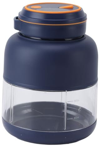 Powerful Ice Crusher Blender Juicer Cup with Large Battery, for Silky Drinks, Self Portable Blender Cup (Blue)