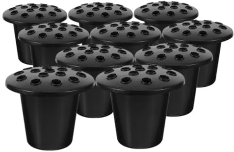 YARNOW 10 Pièces Vase Funéraire Pour Cimetière Plastique Support De Fleurs Ornement De Pot De Fleurs Fournitures Funéraires Pot De Extérieur