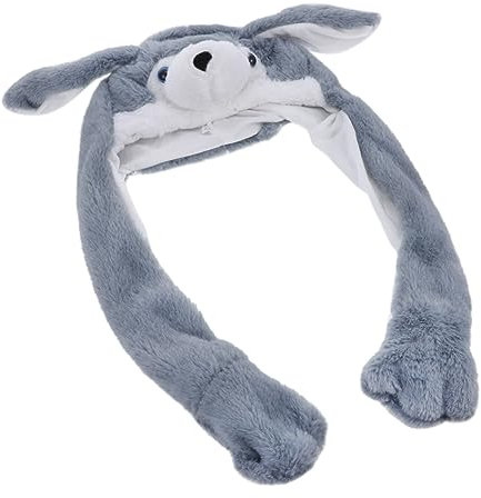 TOYANDONA 1stück Lustige Bewegliche Ohren Weiche Cosplay Hut Für Party Halloween Und Weihnachten Kawaii Cartoon Tiermütze Warm Und Praktisch Für Damen Und