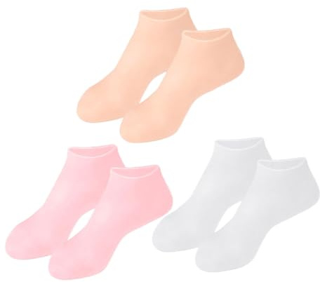 OATIPHO Feuchtigkeitssocken für Damen aus Elastischem Silikon und Feuchtigkeitsspendend für Spa-behandlungen und Fußpflege zu Hause