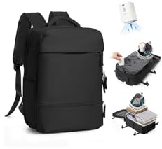 SZLX Zaino Ryanair 40x30x20 Sottovuoto Zaino da Viaggio 40x20x25 Ryanair Wizzair Donna da escursionismo impermeabile Zaino Casual Laptop da 14 Pollici con porta di ricarica USB Scomparto per Scarpe