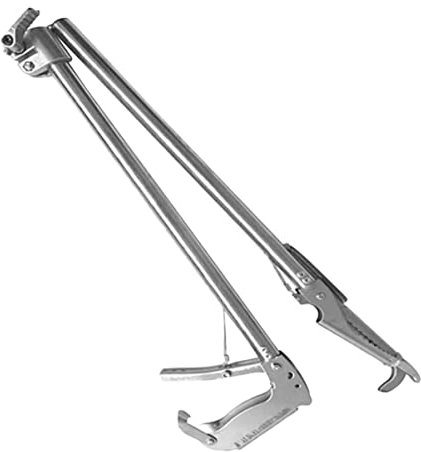 SOLUSTRE Pinze Lunghe Per Grigliare in Acciaio Resistente Pinze Per Tronchi Lunghi e Granchi Accessorio Da Cucina Funzionale Per Barbecue e Caminetti