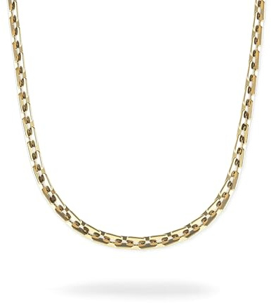 Copenhagen STUDIOS Halskette Unisex - Gliederkette aus poliertem Edelstahl für Damen & Herren - verstellbare Länge - wasserfest & hautfreundlich