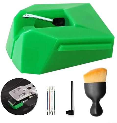 AT-VMN95E Replacement Stylus with Elliptical Tip and Aluminium Shank, Compatible for Audio-Technica AT-LP120X-USB Record Player and Select VMN95 Series Cartridges