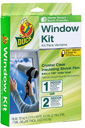 Duck 286218 Extra Large Patio Door Shrink Film Window Insulation kit, 1, Crystal Clear