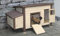 Kerbl Thermo Hühnerstall No frost (Stall beheizbar, Maße 146x74x82 cm, inkl. Trafo für Stromversorgung, doppelwandige Bauweise mit Isolierung, Wandstärke 3,5 cm, inkl. Legenest + Sitzstangen) 82844