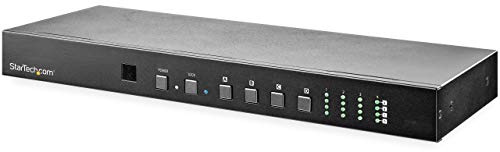 StarTech Switch Matrice HDMI 4x4 Audio - 4K 60Hz, Ethernet (VS424HD4K60) | Répartiteur HDMI 2.0, Montage en rack, Telecommande, HDR, Gestion EDID, WebGUI