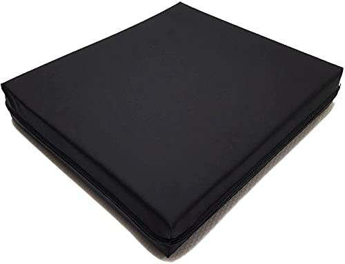 TOP STYLE COLLECTION Euro Pallet Cushion Large Backrest Cushion for Pallet Furniture BACK CUSHION AND SEAT (Black, Rattan Seat 50cm x50cm x5cm)