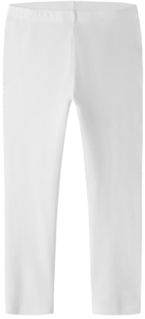 NAME IT Mädchen Nkfvivian Ff Noos Capri Leggings, Bright White, 164 EU