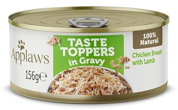 APPLAWS Dog Dose Topper Huhn und Lamm in Sauce, 12 x 156 g