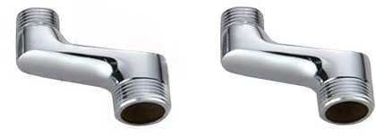 BiaoTeng Exzenter Anschluss 1/2 - 3/4 Adapter Wandmontage Duscharmatur Exzenterschraube Messing 2 Stück Wasserhahn Adapter Von 1/2 Auf 3/4 Zoll, A