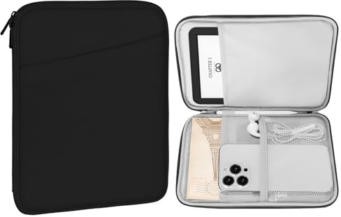 MoKo 6-7 Zoll Schutzhülle für Kindle Colorsoft, Kindle Paperwhite 12th Gen 2024, 6„ Kindle 11/10/8 Gen. 6.8'' Kindle Paperwhite 11th/10th Gen in 2021/2018, Kindle Oasis E-Reader,Schwarz