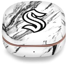 Head Case Designs Offizielle NHL Marmor Seattle Kraken Vinyl Haut Aufkleber Abziehbild Abdeckung kompatibel mit Buds Live/Buds Pro / Buds2