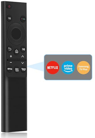 Universal for Samsung Smart TV Remote Control Replacement Compatible for All Samsung LED Curved QLED UHD HDR LCD Frame HDTV 4K 8K 3D Smart TVs with Buttons for Netflix,Prime Video,Samsung TV Plus