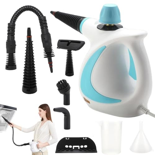Potente limpiador a vapor de mano, limpiador a vapor natural | Vaporizador de limpieza multisuperficies - Vaporizador de limpieza profunda para múltiples superficies, limpiador a vapor eficiente de 10
