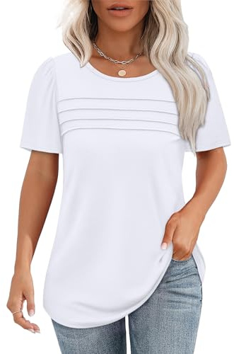 Aokosor Sweatshirts for Women Long Sleeve Tops Jumpers Ladies Crewneck Long Sleeve Tops Side Split