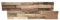 Wallsupply UltraWood Colorado Reclaimed Solid Teak Wood Panels, Wall Cladding 3D Interlocking Tiles, 10pcs 0.9m²