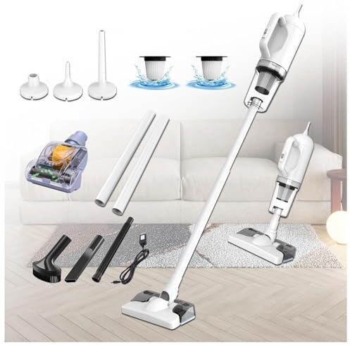 LRF-yxkj Aspira E Lava Pavimenti Casa 5 in 1 Batteria Portatile Ricaricabile, Lavasciuga Pavimenti Senza Filo per Pulizia Domestica/Capelli/Polvere/Lavapavimenti