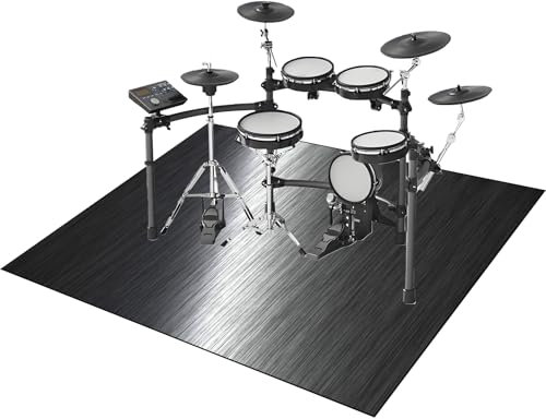 Elektrische Schlagzeugmatte für drinnen und draußen, schalldichter Teppich für Bassdrum, Snare und Jazz Drum Set, 200 x 160 cm, ideal für Klaviergitarre und Aufnahmeraum