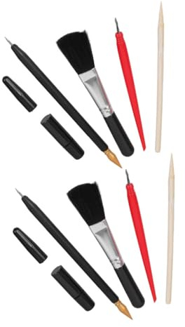 SHINEOFI 10stücke Teiliges Kratzbild-Stift-Set Langlebige Kratzstifte in Verschiedenen Formen Vielseitiges Zeichenwerkzeug Für Kunstklassen Kreativprojekte Und Individuelle Kratzbilder