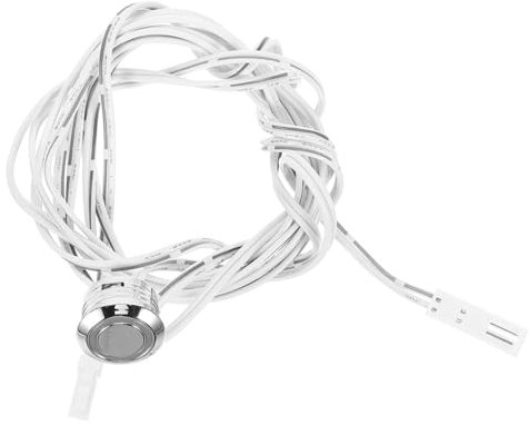 Operitacx Interruptor Táctil Sensor para Armario y Luz, Respuesta Rápida, 1, Blanco, Abs y Cobre
