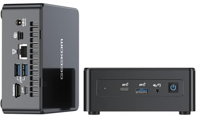 GEEKOM Mini-PC IT8 SE mit i3-8109U (bis zu 3,6 GHz), 8 GB DDR4 RAM und 256 GB SSD Ultra-leiser Kompakter Desktop-PC, Win 11 | 4K | SD-Kartensteckplatz | VESA-Halterung für Homeoffice