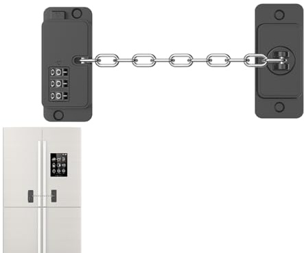 Lucchetto a combinazione per il frigorifero, sicuro per frigorifero ad alte prestazioni, senza trapano, adesivo forte, serrature per frigorifero di sicurezza, per adulti, resistenti ai bambini, ideale