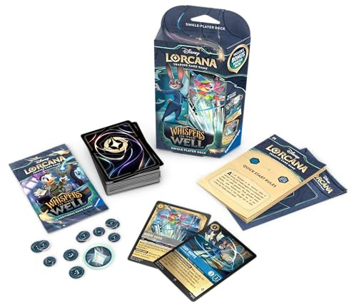 Ravensburger - Disney Lorcana TCG: Set 10 Whispers In The Well | Juegos De Cartas Adultos Y Niños con 60 Cartas Disney Lorcana | Juegos De Mesa Niños 10 Años Coleccionables | Regalos Originales