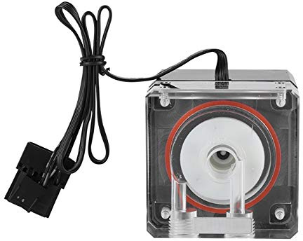 Ejoyous Pompe de Refroidissement par Eau PC, 800 L/H PWM Contrôlable, Hauteur de Livraison de 4 M avec éclairage RVB pour Systèmes de Refroidissement par Eau Standard, Filetage G1/4