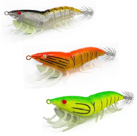 TUXIBIN Kunstköder, Angelköder, Gummiköder Set, Gummifische für Süßwasser-Salzwasser-Fischen R3-1