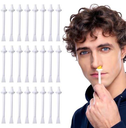 JININOSEU 140 Stück Nasenwachs Stäbchen, Unisex Nasenhaar Wachs Applikatoren für die Nasenlochreinigung und Nasenhaarentfernung