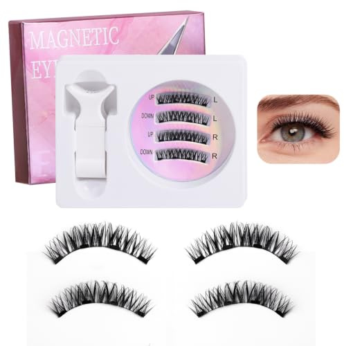 PestañAs MagnéTicas Con Aplicador, No Requiere Pegamento Ni Removedor, PestañAs Postizas Magneticas, Perfectas Para Principiantes Magnetic Eyelashes