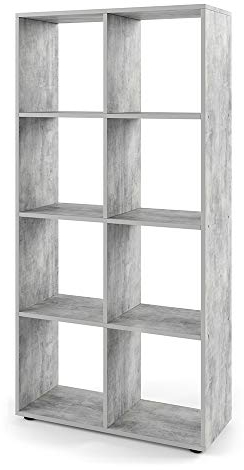 Vicco Raumteiler Scutum, stehendes Bücherregal, Beton, 72 x 143 cm