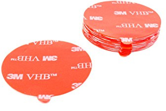 3M VHB 4905F Klebeband Klebepads Klebestreifen doppelseitig hochtransparent für hochenergetische Werkstoffe Durchmesser 40mm - 10 Stück