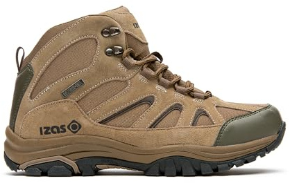 Izas - Botas de Montaña Unisex - Zapatos de Senderismo Altamente Impermeables con Punta Reforzada con Caucho - Elasticidad, Ligereza y Resistentes - Timpa Marrón - Talla 41