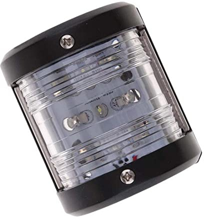 VIGORFLYRUN PARTS LTD 1pc LED Navigation Light, 12V White Waterproof LED Signal Light Lamp for Marine Rowing Kayak Canoe Boat Dinghy Yacht Mini Boat Masthead/Stern