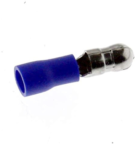 25 x SeKi Rundstecker blau 1,5-2,5 mm² Stift-Ø: 5- isoliert Kabelschuh