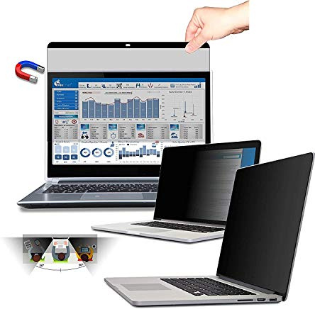 FoxCrypt Film de confidentialité magnétique anti-espionnage pour Apple MacBook Pro Touchbar 13 (2016–Current) – (300 x 196,2 mm) – Magnétique