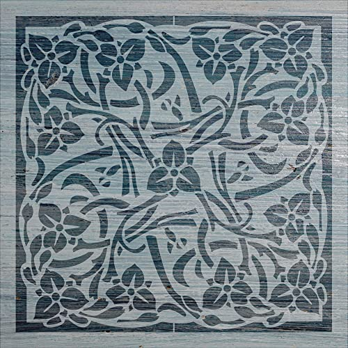 Schablone Jugendstil Bodenfliesen (44 cm x 44 cm)